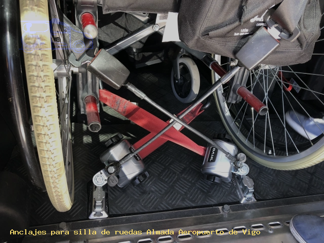 Anclaje silla de ruedas Almada Aeropuerto de Vigo